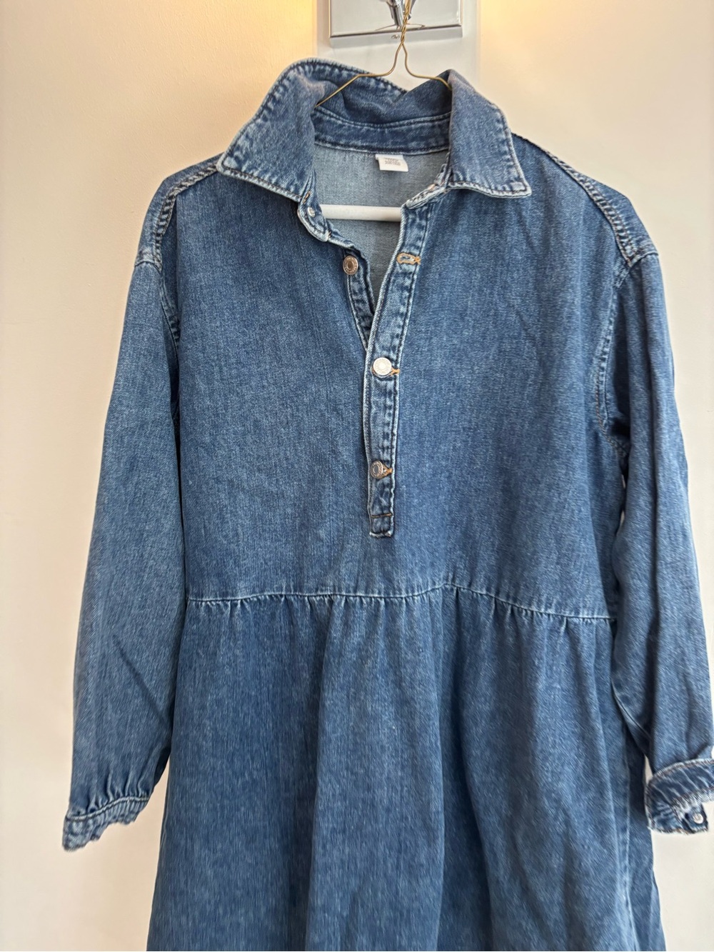 H&M Dark Blue Denim Mini Dress - Picture 2 of 3